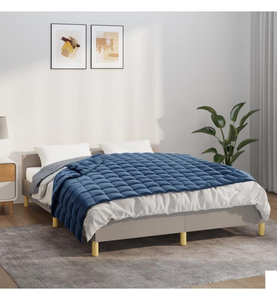 Couverture lestée Bleu 120x180 cm 5 kg Tissu