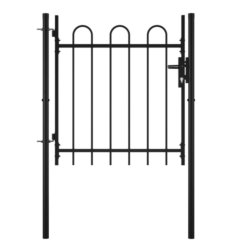 Portail simple avec haut arrondi 100 x 75 cm