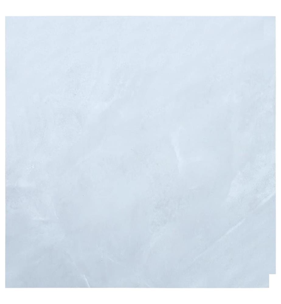 Planches de plancher autoadhésives 5,11 m² PVC Blanc Marbre
