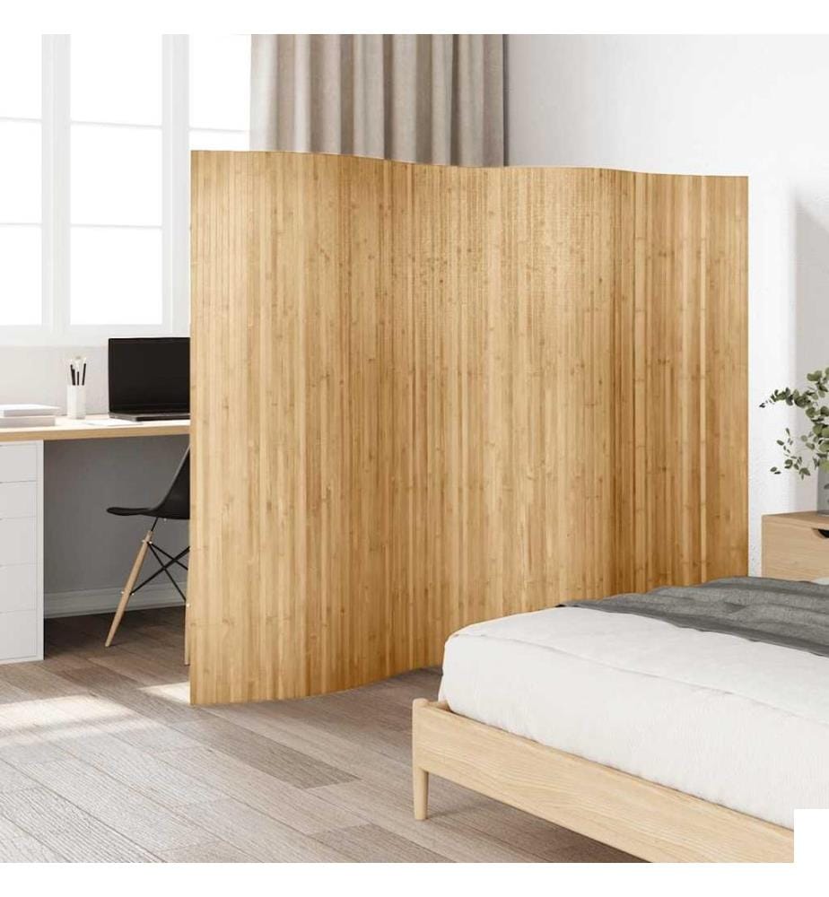Cloison de séparation Bambou 250 x 165 cm Naturel