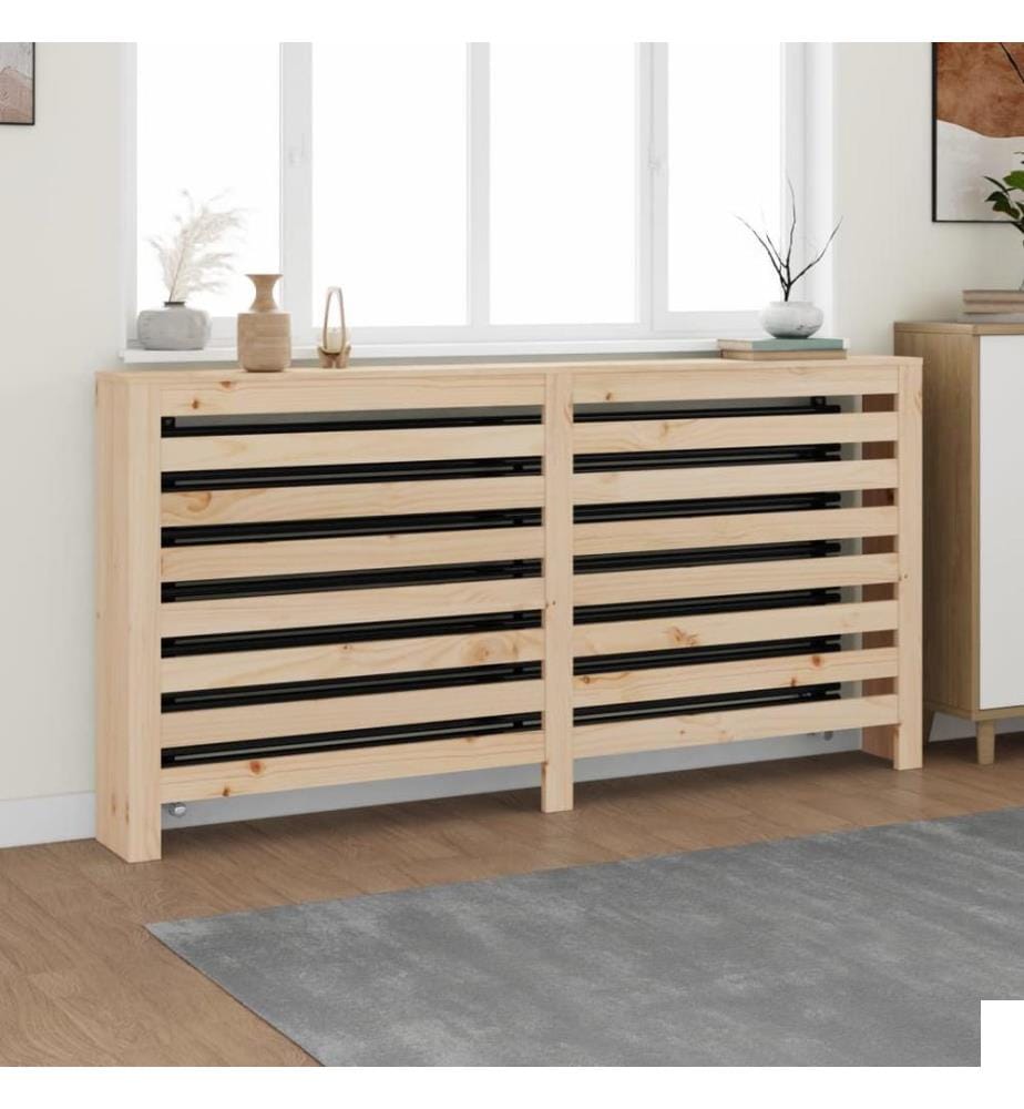 Cache-radiateur 169x19x84 cm Bois massif de pin