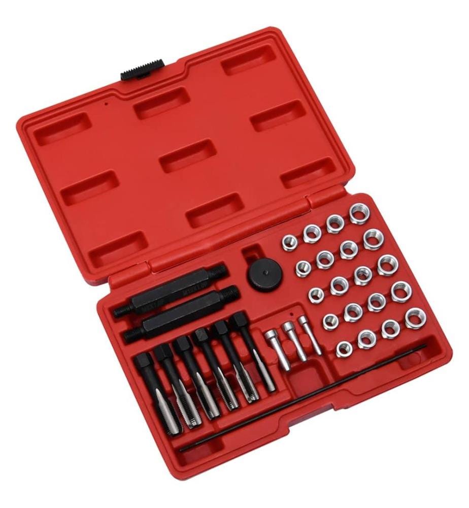 Kit de réparation filetage bougie préchauffage 33pcs M8 M10 M12