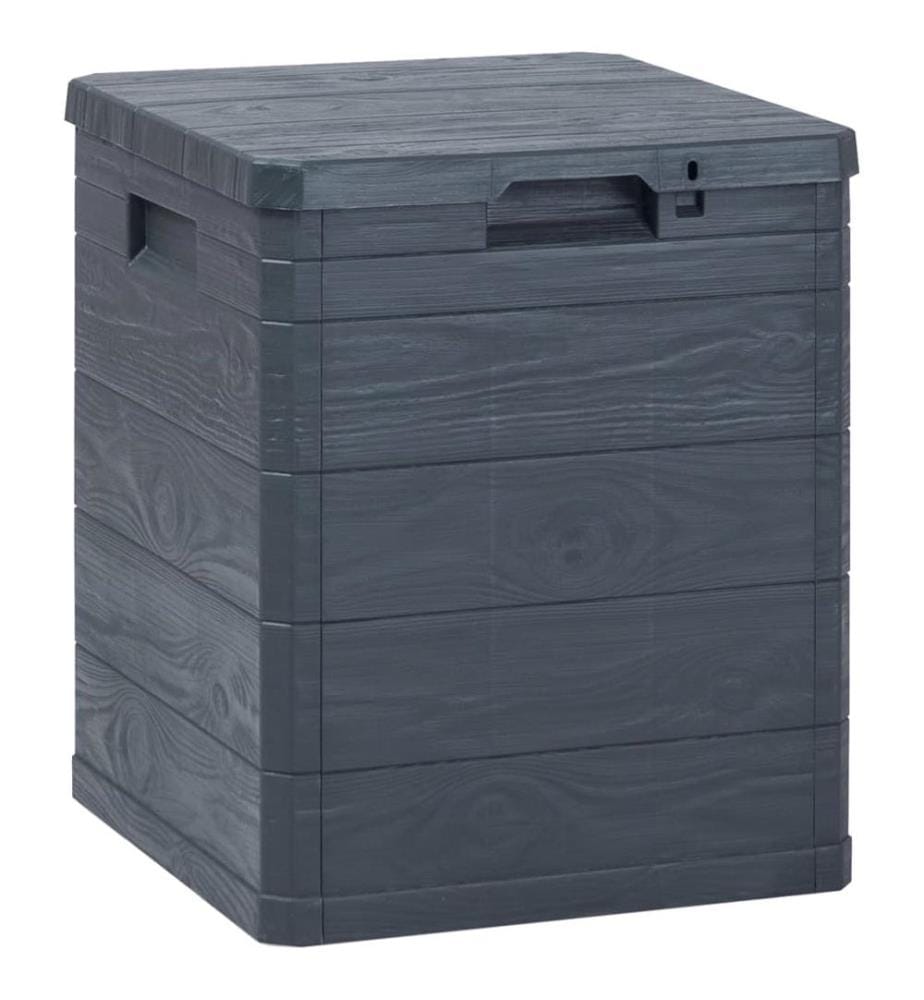 Boîte de rangement de jardin 90 L Anthracite