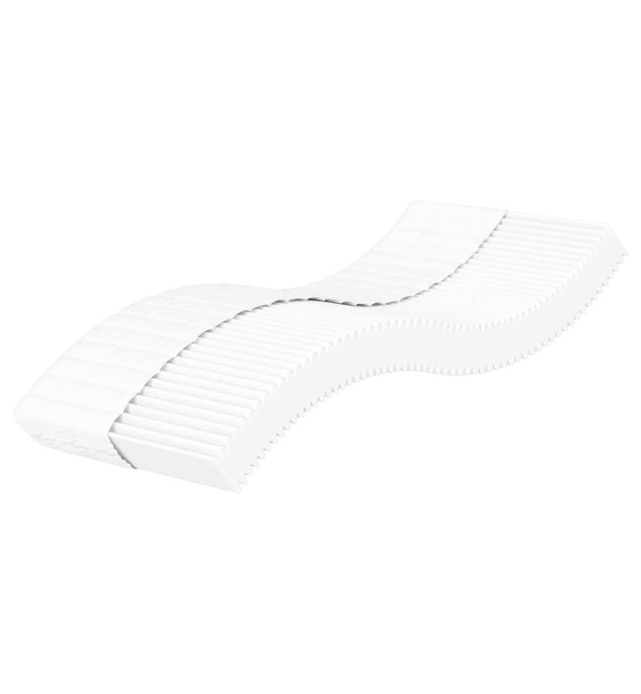 Matelas en mousse blanc 80x200 cm dureté H2 H3