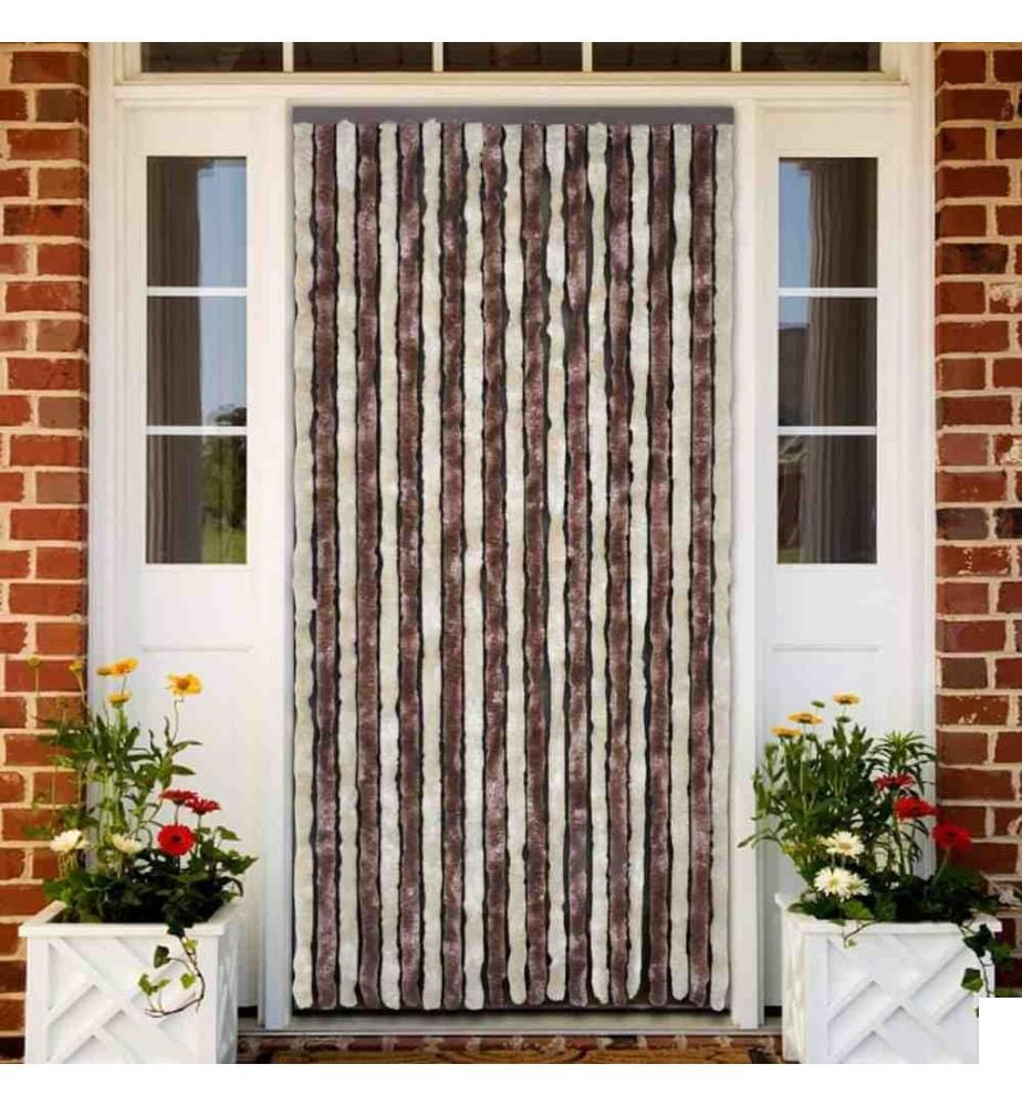 Moustiquaire Beige et marron clair 100x220 cm Chenille