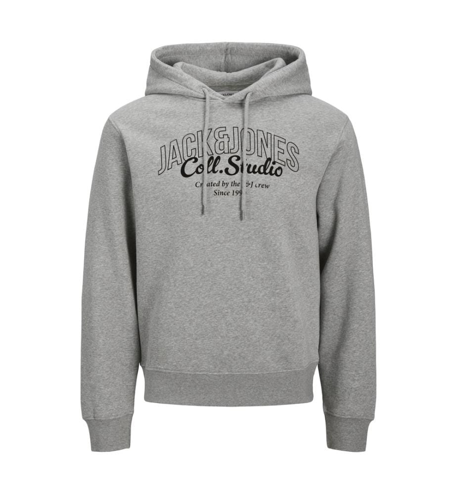 Hoodie - Gris clair Mélange Grand imprimé