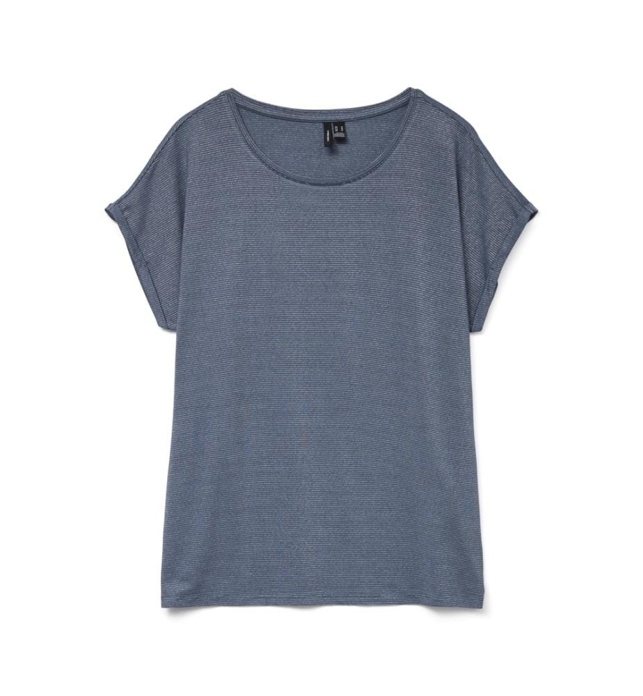 T-shirts - Chine Bleu Argent Lurex