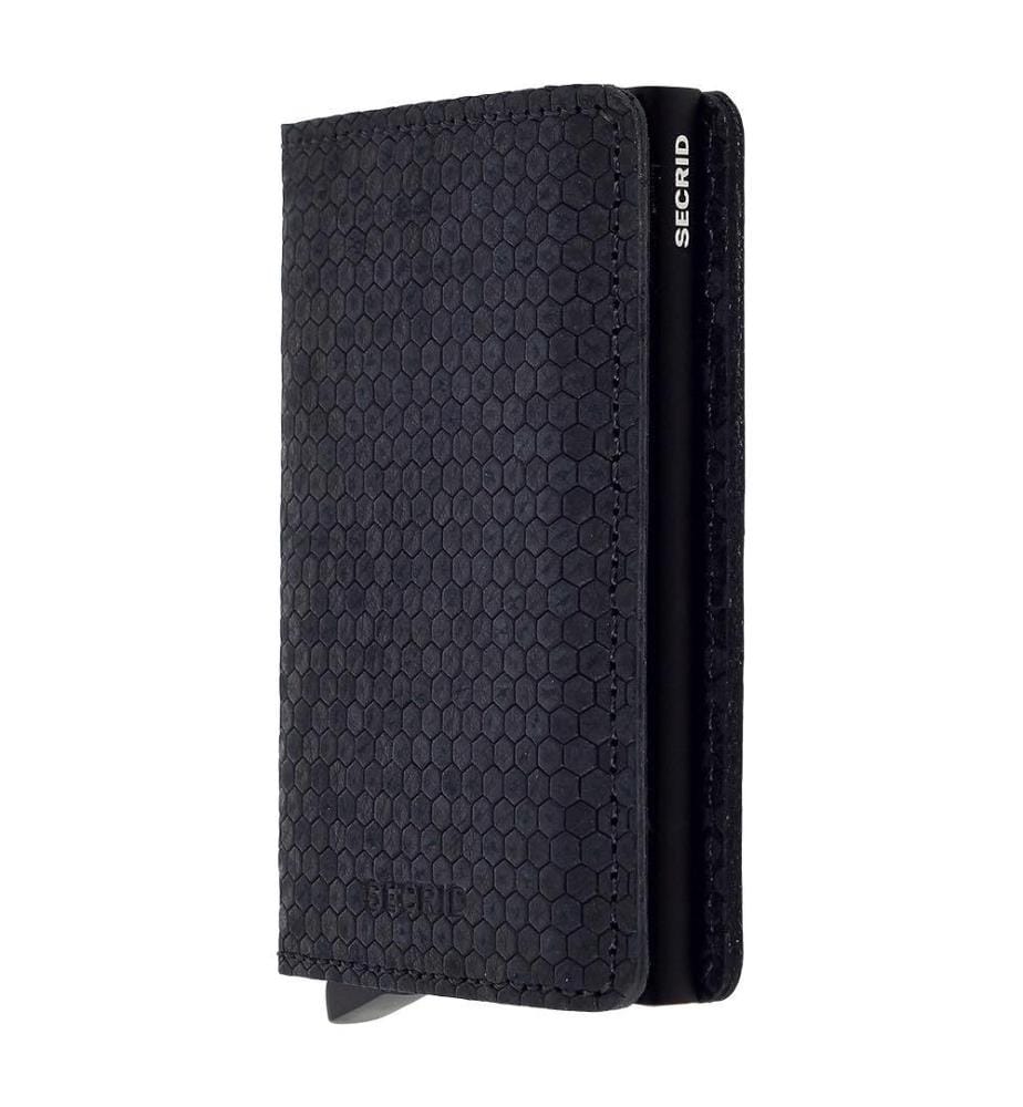 Etui à cartes Slimwalet - Hexagone noir