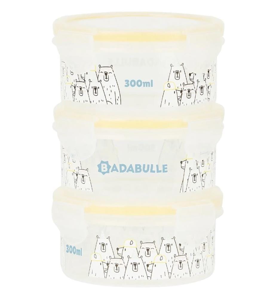 Lot de 3 Pots de Conservation Maxibox 3X300 Ml - Multicolore