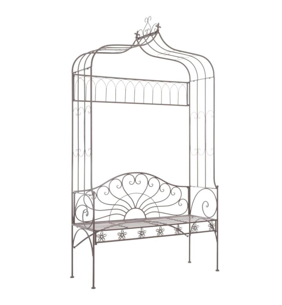 Banc de jardin 122 cm Fer Marron antique
