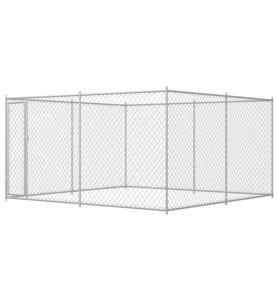 Chenil extérieur pour chiens 383x383x185 cm