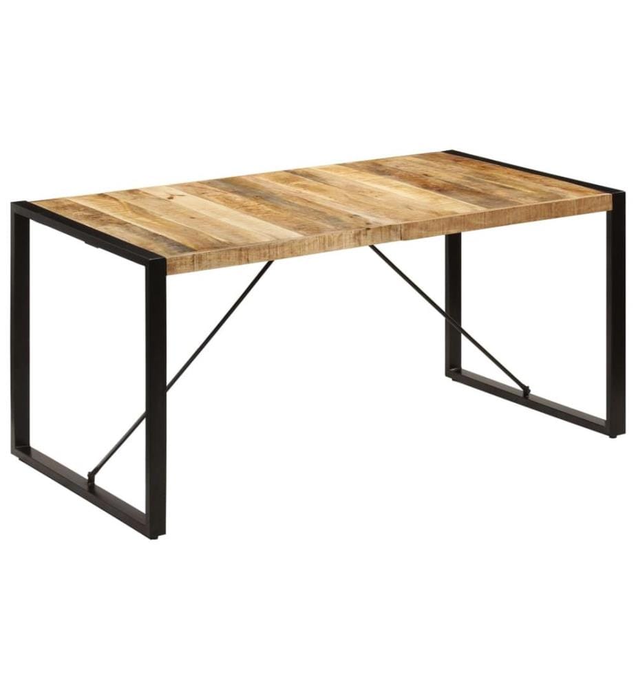 Table à manger 160x80x75 cm bois de manguier massif