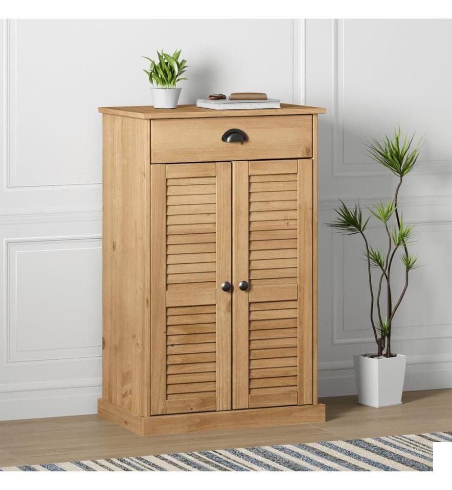 Armoire à chaussures VIGO 60x35x96 cm bois massif de pin