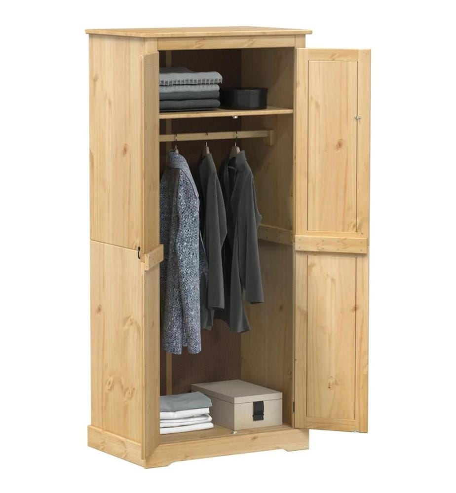 Garde-robe Corona 76x50x170 cm bois de pin massif