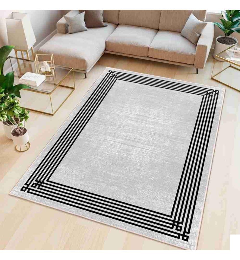 Tapis, gris, 70% coton - 30% chenille, 200 x 300 cm