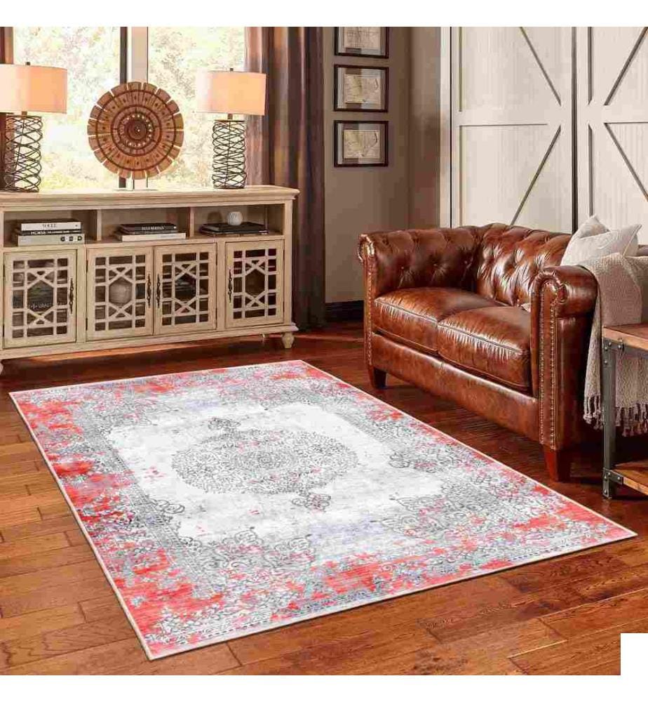 Tapis, gris, 70% coton - 30% chenille, 200 x 300 cm