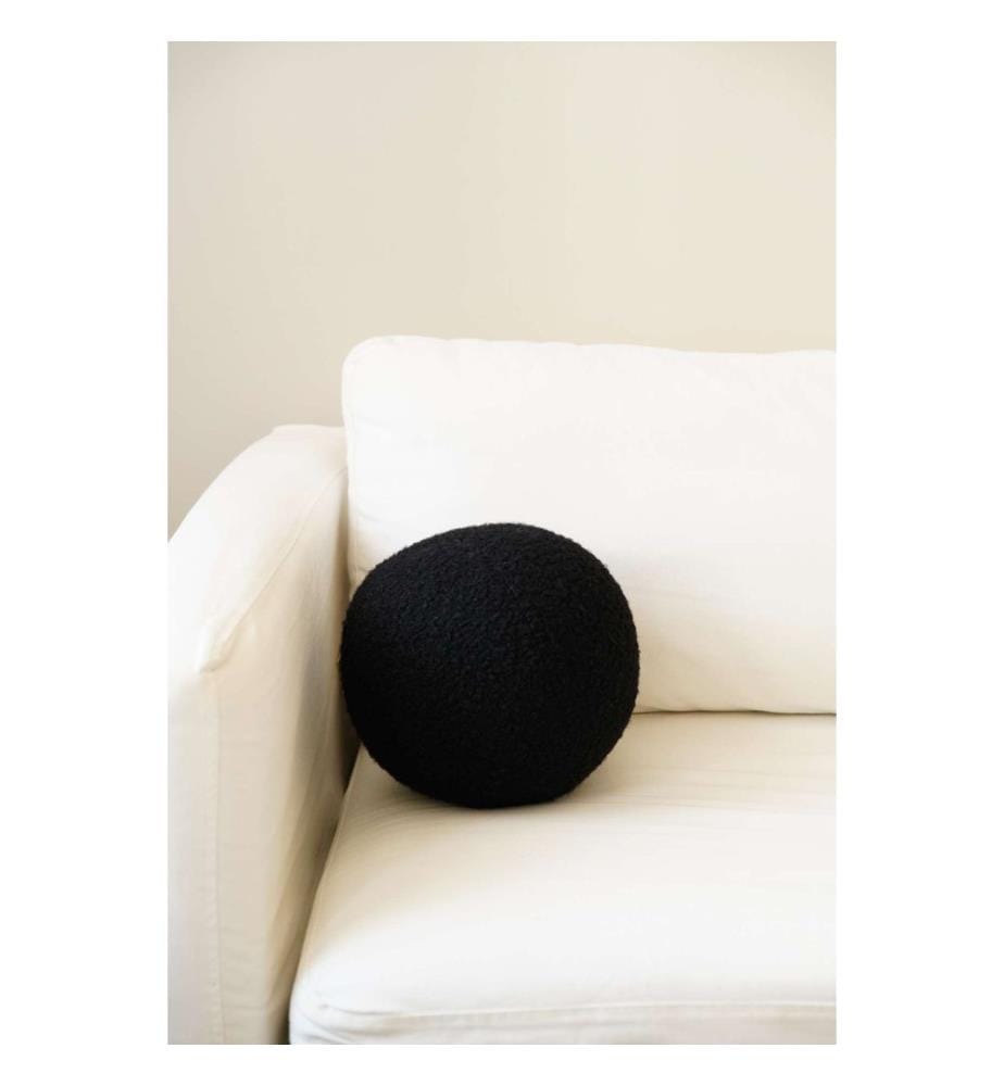 Coussin, noir, 75 % POLYESTER RECYCLÉ / 25 % POLYESTER