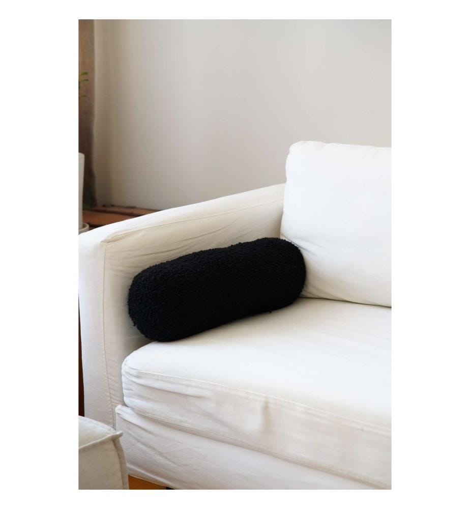 Coussin, noir, 75 % POLYESTER RECYCLÉ / 25 % POLYESTER