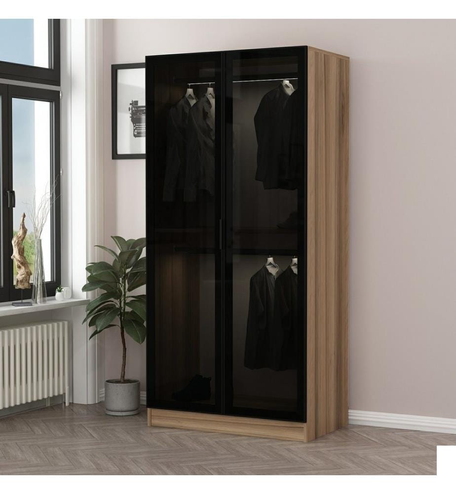 Armoire, Gris foncé, panneau de particules mélaminé