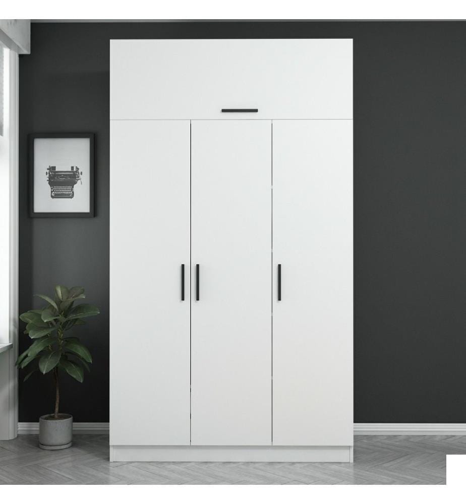 Armoire, blanc, panneau de particules mélaminé