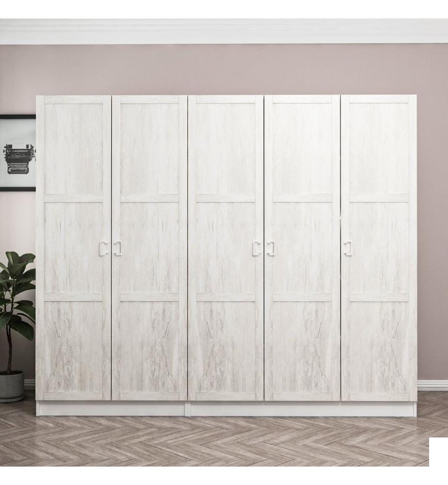 Armoire, blanche, panneau de particules mélaminé
