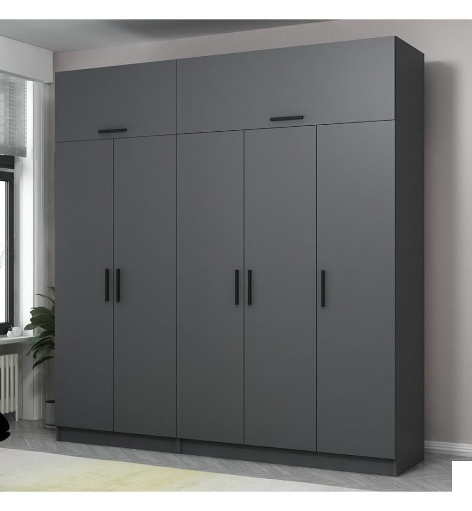 Armoire, Anthracite, Panneau de particules mélaminé