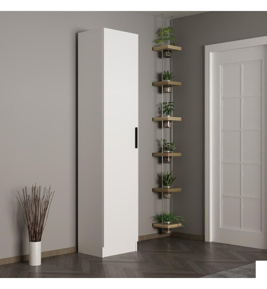 Hall d'entrée, blanc, panneau de particules mélaminé