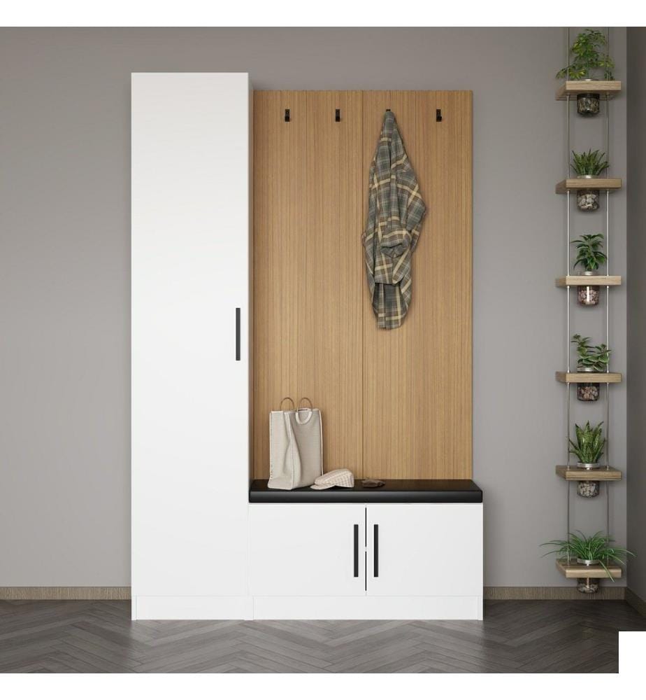 Hall d'entrée, blanc, panneau de particules mélaminé