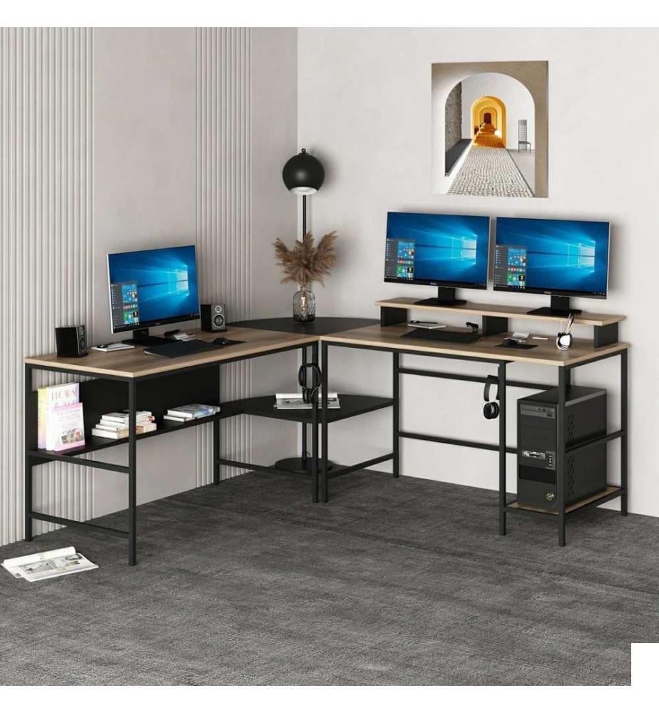 Bureau d'étude, Dore, Noir, Panneau de particules mélaminé