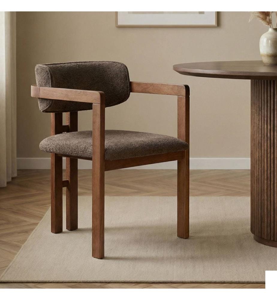 Chaise, marron, noyer, 100 % hêtre