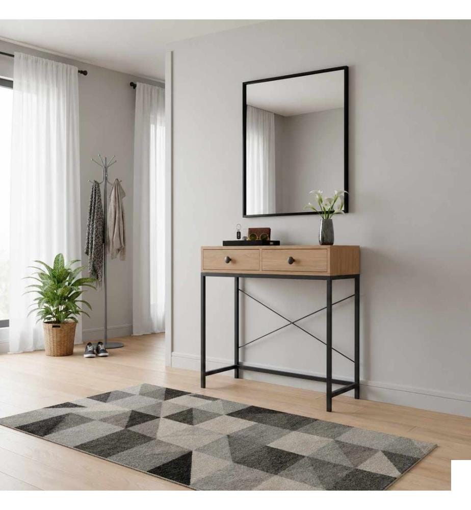 Buffet, panneau de particules 100 % mélaminé, pin de l'Atlantique