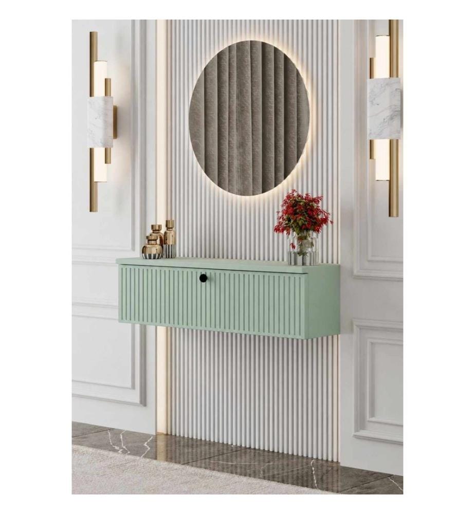 Buffet, 100 % MDF stratifié, menthe