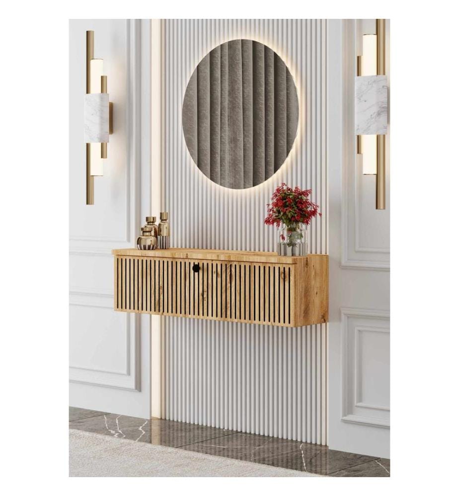 Buffet, MDF 100 % stratifié, pin de l'Atlantique