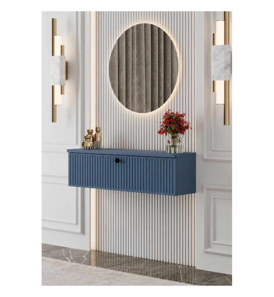 Buffet, 100 % MDF stratifié, bleu