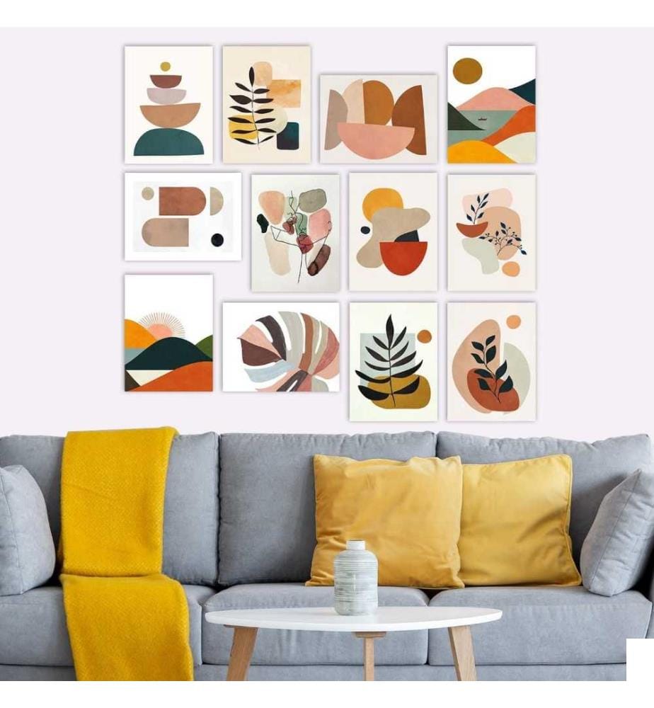 Peinture décorative MDF, 12 pièces, multicolore, Mdf