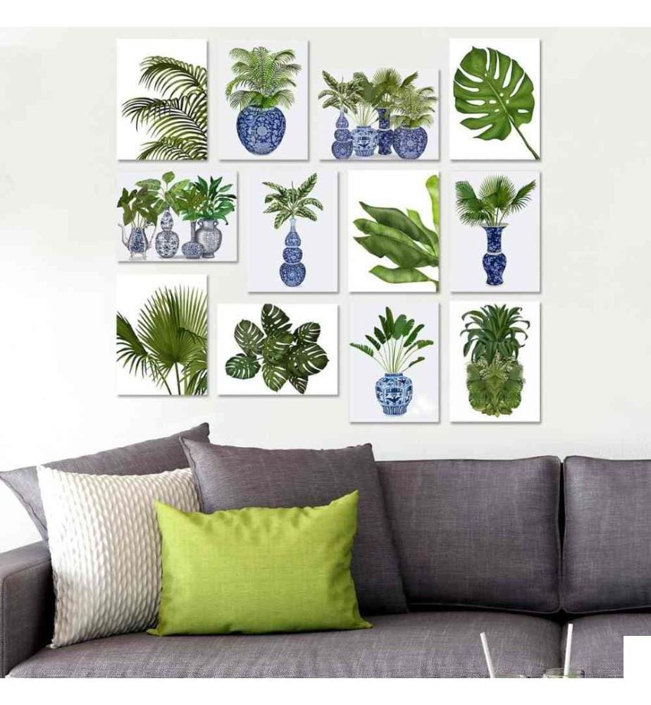 Peinture décorative MDF, 12 pièces, multicolore, Mdf