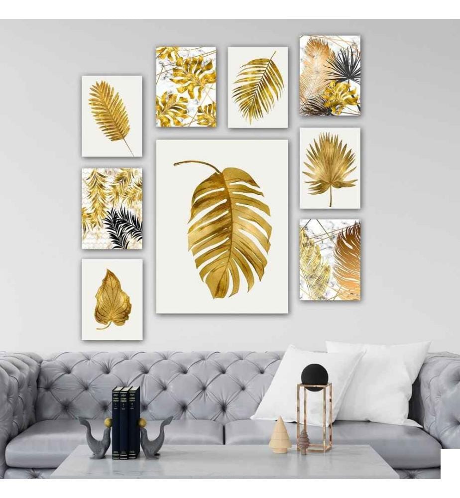Peinture décorative en MDF, 9 pièces, multicolore, Mdf