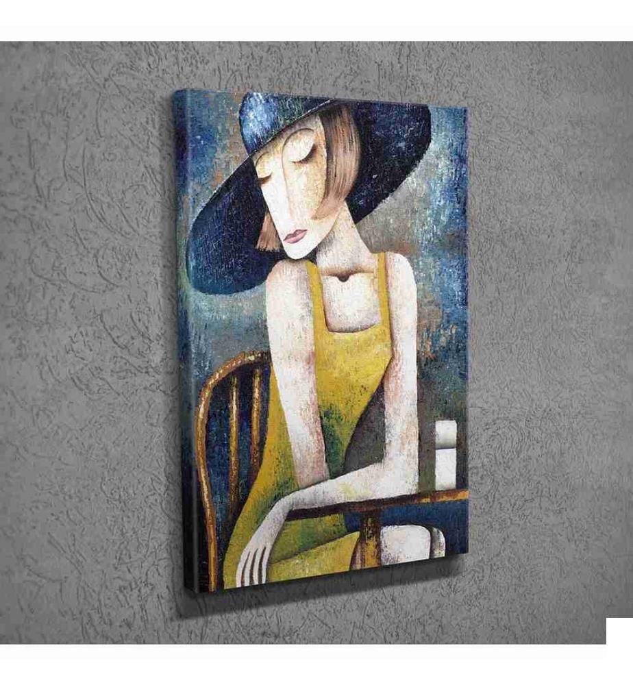 Peinture décorative sur toile, Multicolore, Toile