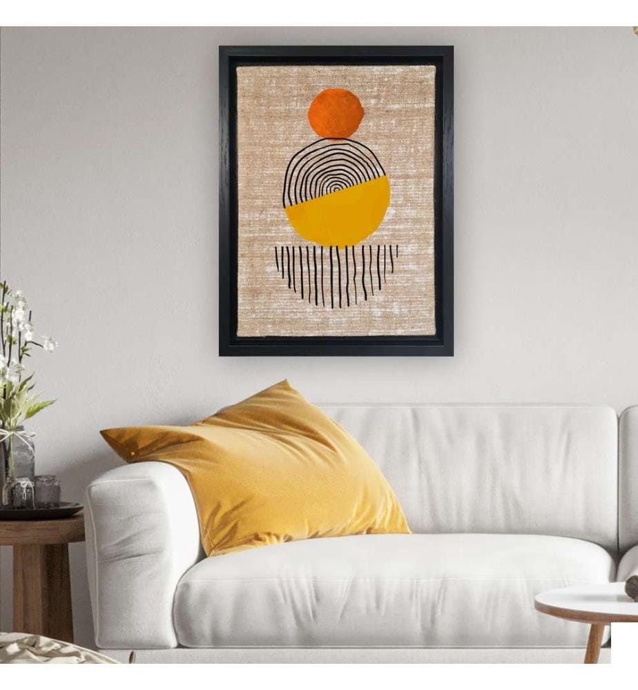 Peinture décorative sur toile, Multicolore, Jute, Peinture sur toile