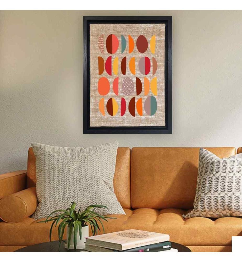 Peinture décorative sur toile, Multicolore, Jute, Peinture sur toile