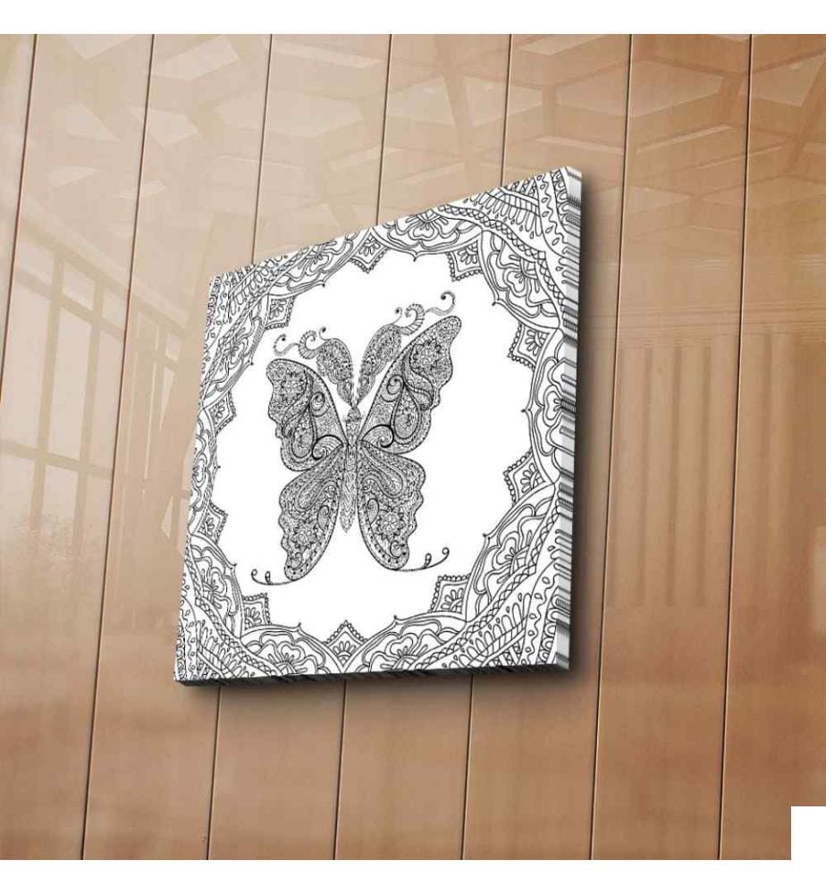 Toile décorative à peindre, Multicolore, Toile en daim
