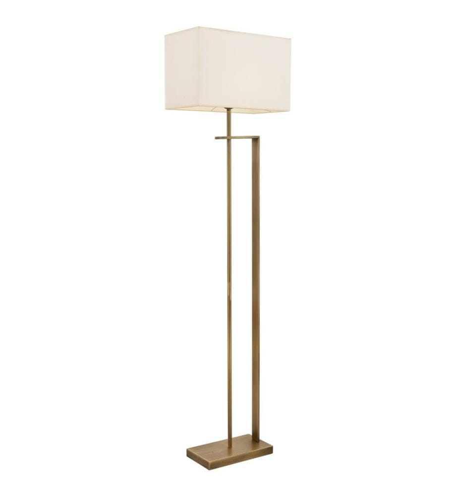 Crème, Lampadaire, 170X42X22 cm, Corps En Métal