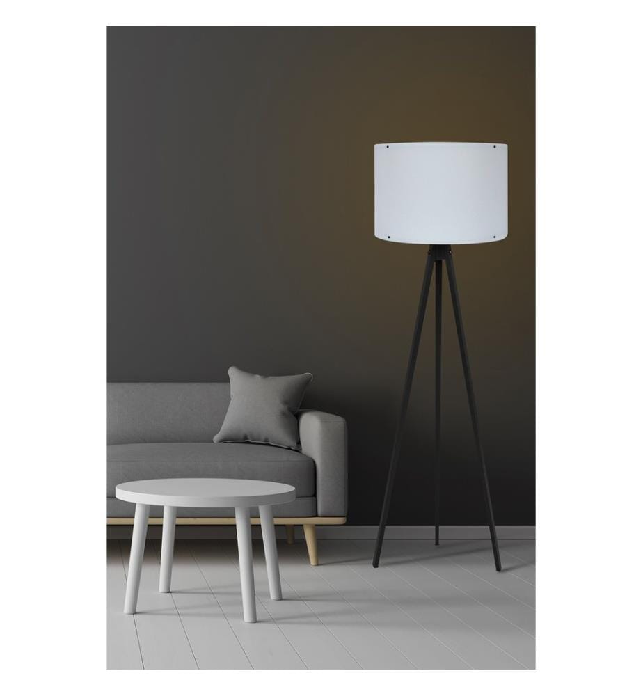 Blanc, Noir, Lampadaire, Corps MDF