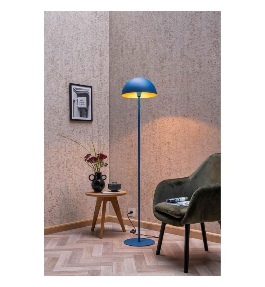Lampadaire, bleu, CORPS EN MÉTAL