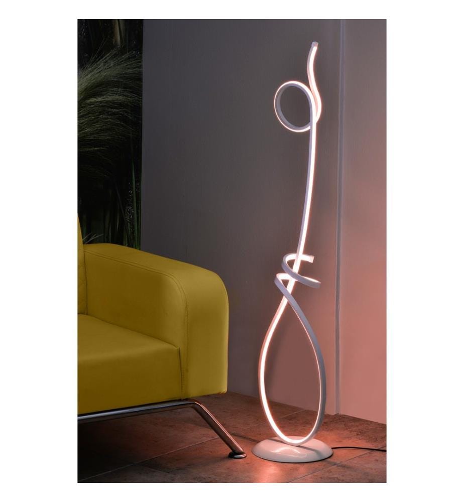 Blanc, Lampadaire, 30 X 25 X 120 cm, En Aluminium