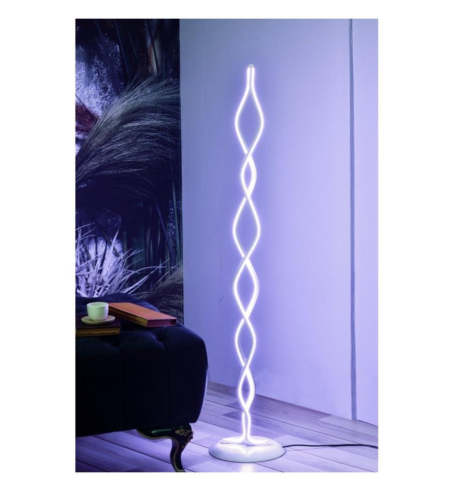 Lampadaire, Blanc, En Aluminium