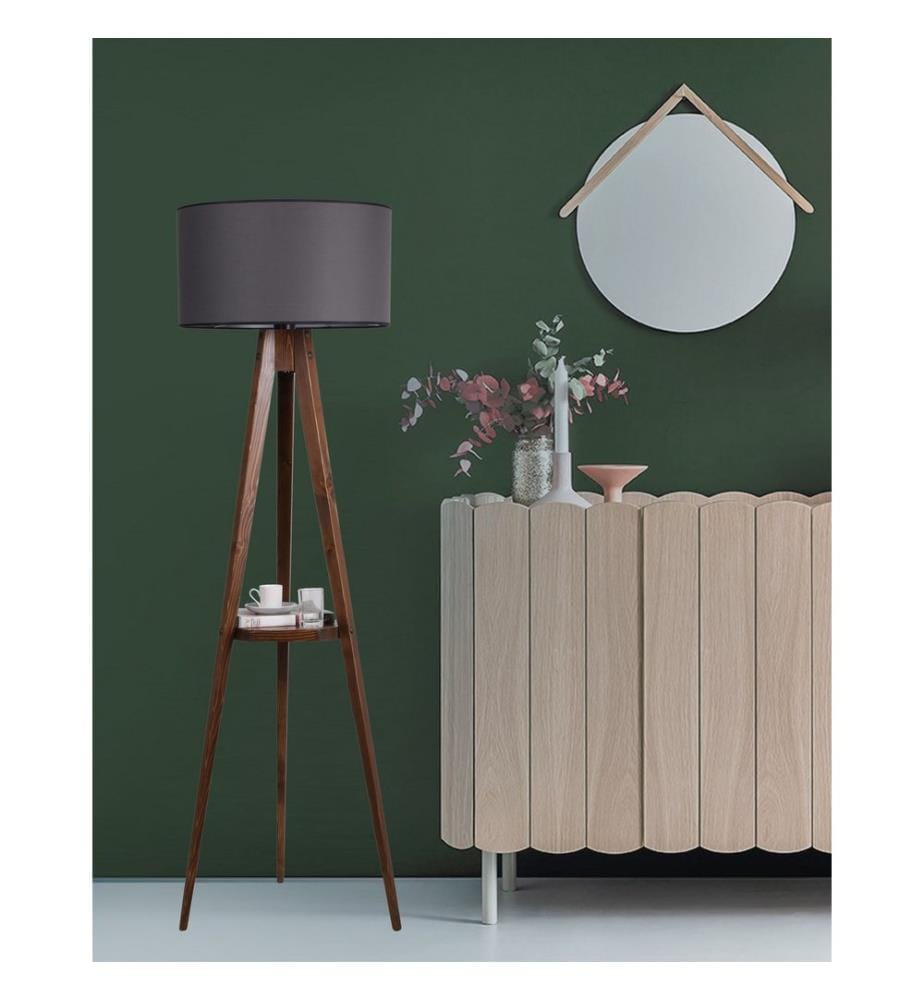 Noix, Gris, Lampadaire, Corps En Bois