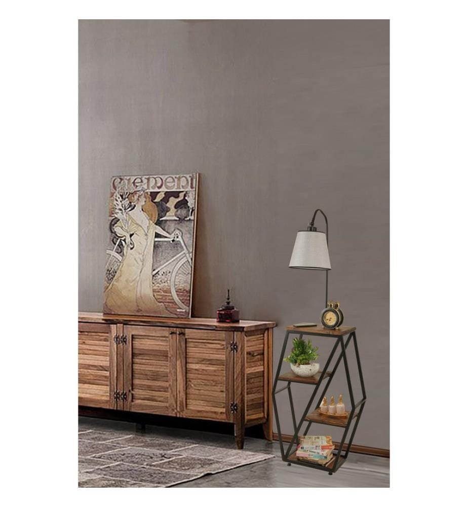 Lampadaire, Light Grey, Metal Body