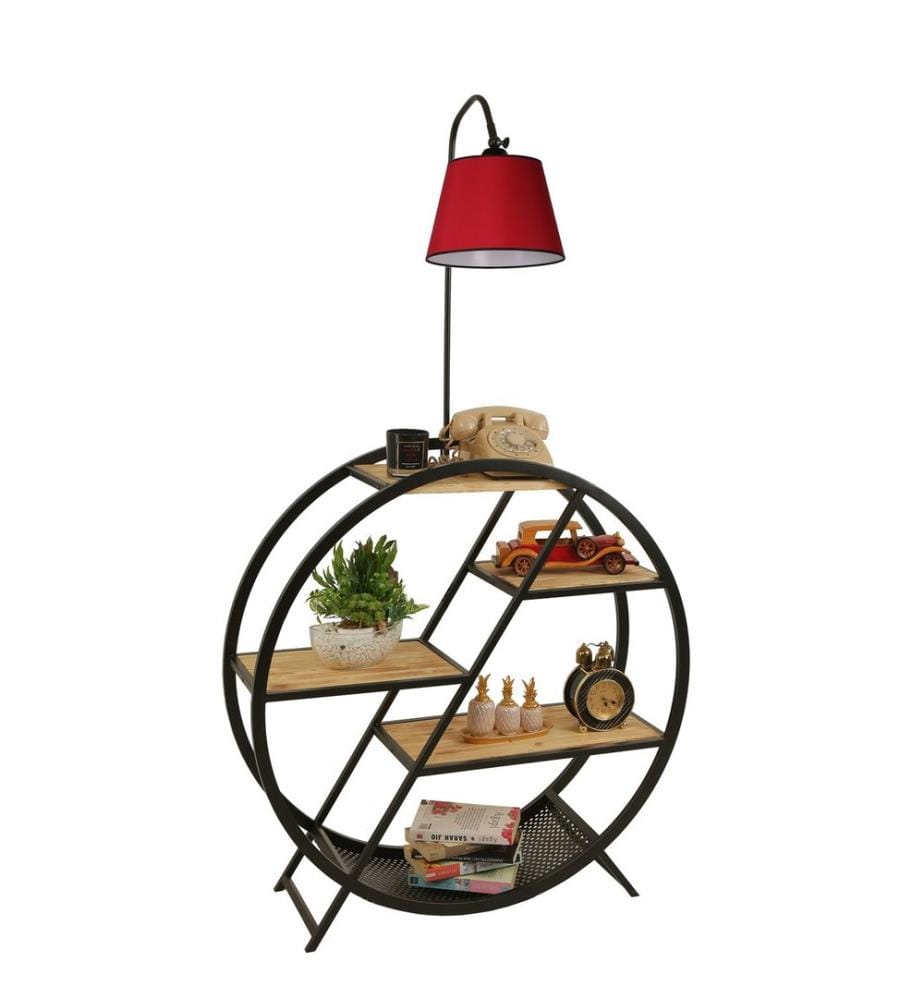 Lampadaire, Red, Metal Body