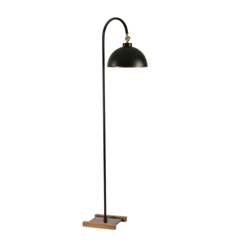 Noir, Lampadaire, 25 X 25 cm, Corps Métallique